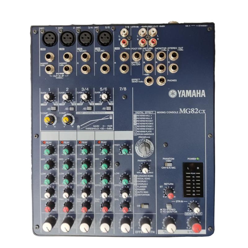 米国音楽　1 3 4 5 6 7 8 10 11 12 Mesa de som YAMAHA MG82cx 110V - Mesa de Som / Mixer - Magazine
